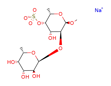 Molecular Structure of 131511-45-0 (methyl-2-O-fucopyranosylfucopyranoside 4-sulfate)