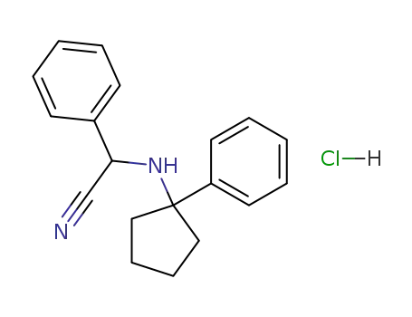 Benzeneacetonitrile, a-[(1-phenylcyclopentyl)amino]-,
monohydrochloride
