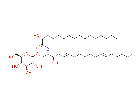 1-O-β-D-glucopyranosyl-(2S,3R,5E,12E)-2N-[(2R)-hydroxyhexadecanoyl]-octadecasphinga-5,12-dienine