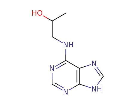 Molecular Structure of 16958-60-4 (N-(purine-6-yl)-1-amino-2-propanol)