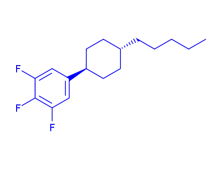 Molecular Structure of 131819-22-2 (1,2,3-Trifluoro-5-(trans-4-pentylcyclohexyl)benzene)