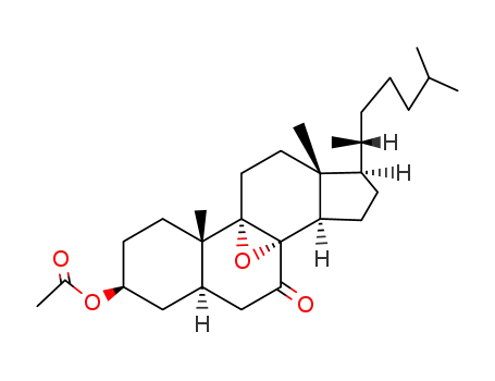 3β-acetoxy-8α,9α-epoxy-5α-cholestan-7-one