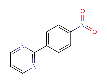 Molecular Structure of 69491-53-8 (2-(4-nitro-phenyl)-pyrimidine)