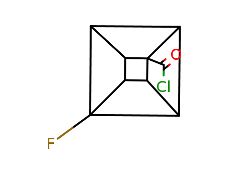 Molecular Structure of 167496-69-7 (Pentacyclo[4.2.0.02,5.03,8.04,7]octanecarbonyl chloride, 4-fluoro- (9CI))