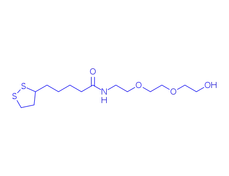 Molecular Structure of 1674386-82-3 (Lipoamido-PEG2-alcohol)