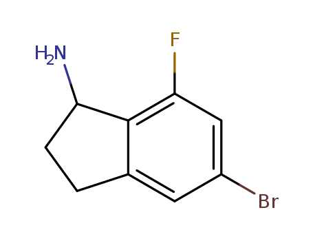 5-BROMO-7-FLUORO-2,3-DIHYDRO-1H-INDEN-1-AMINE