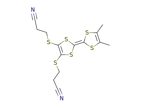 Molecular Structure of 177659-02-8 (4,5-bis(2'-cyanoethylthio)-4,5-dimethyl-tetrathiafulvalene)