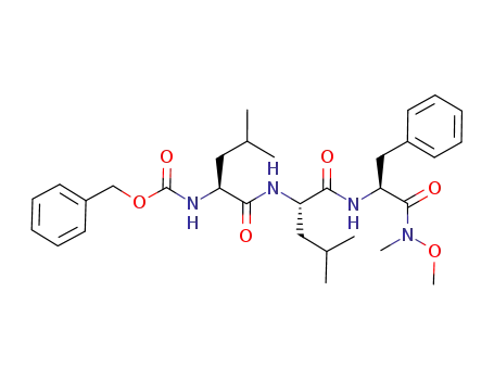 ((S)-1-{(S)-1-[(S)-1-(Methoxy-methyl-carbamoyl)-2-phenyl-ethylcarbamoyl]-3-methyl-butylcarbamoyl}-3-methyl-butyl)-carbamic acid benzyl ester