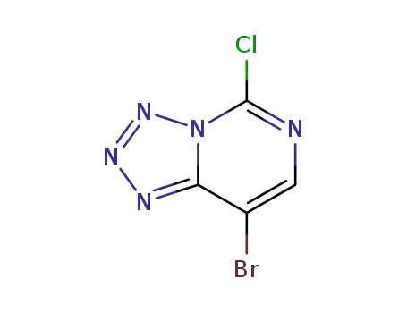 Molecular Structure of 1334136-94-5 (8-bromo-5-chlorotetrazolo[1,5-c]pyrimidine)