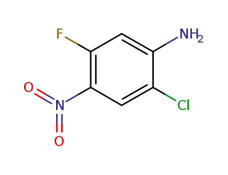 Molecular Structure of 517920-71-7 (2-CHLORO-5-FLUORO-4-NITROANILINE)