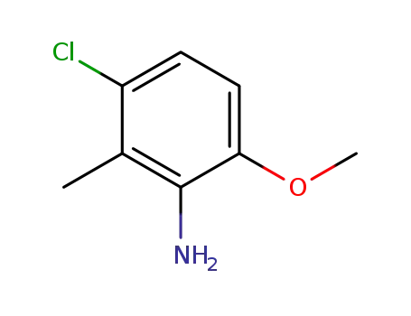 Molecular Structure of 644961-50-2 (3-chloro-6-methoxy-2-methyl-aniline)
