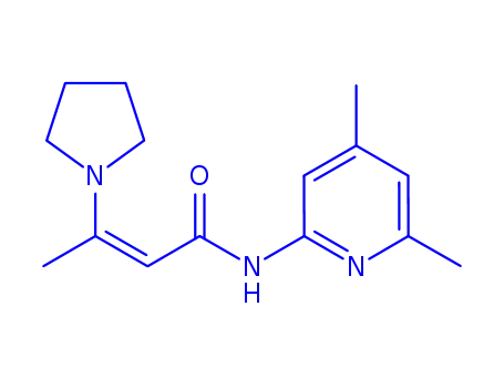 N-(4,6-DIMETHYL-2-PYRIDINYL)-3-(1-PYRROLIDINYL)-2-BUTENAMIDE