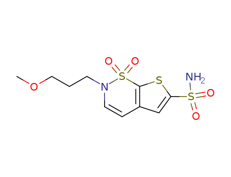 2-(3-methoxypropyl)-2H-thieno[3,2-e]-1,2-thiazine-6-sulfonamine 1,1-dioxide