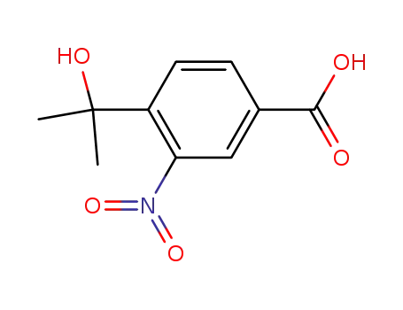 4-(α-hydroxy-isopropyl)-3-nitro-benzoic acid