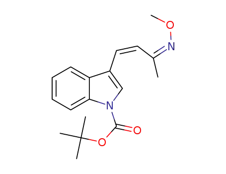 tert-butyl 3-(3-(methoxyimino)but-1-en-1-yl)-1H-indole-1-carboxylate