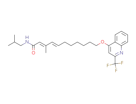 (2E/Z, 4E) N-Isobutyl 3-methyl-11-(2-trifluoromethyl-4-quinolinyloxy)undeca-2,4-dienamide
