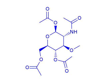 2-アセチルアミノ-3-O-メチル-2-デオキシ-α-D-ガラクトピラノース1,4,6-トリアセタート