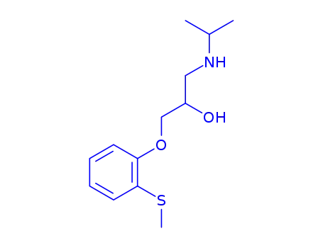 Molecular Structure of 26481-51-6 (Tiprenolol)