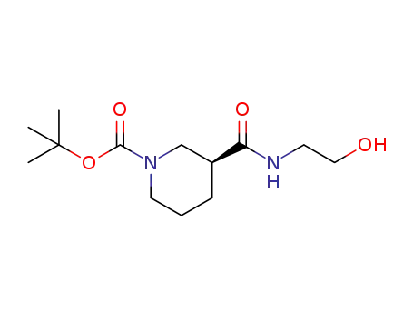 (S)-3-(2-hydroxyethylcarbamoyl)piperidine-1-carboxylic acid tert-butyl ester