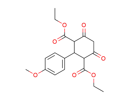 2-(4-methoxy-phenyl)-4,6-dioxo-cyclohexane-1,3-dicarboxylic acid diethyl ester