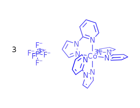 Molecular Structure of 1346416-71-4 (tris(1-(pyridin-2-yl)-1H-pyrazol)cobalt(III) tris(hexafluorophosphate))
