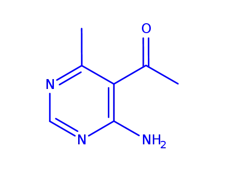 Molecular Structure of 176238-53-2 (Ethanone, 1-(4-amino-6-methyl-5-pyrimidinyl)- (9CI))