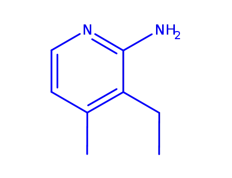 Molecular Structure of 179555-32-9 (2-Pyridinamine,3-ethyl-4-methyl-(9CI))