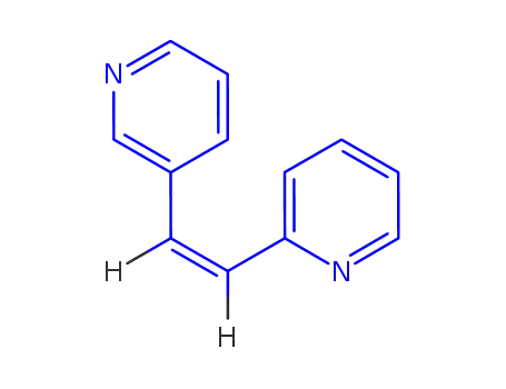 Molecular Structure of 17755-52-1 (1-(2-PYRIDYL)-2-(3-PYRIDYL)-ETHYLENE)