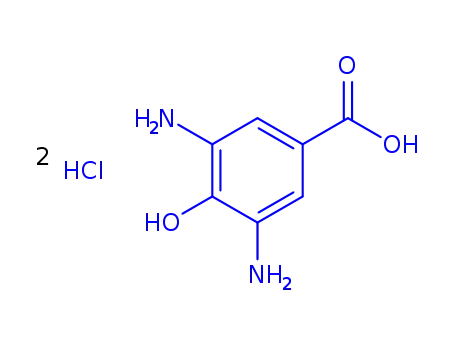 Molecular Structure of 177960-39-3 (3,5-diamino-4-hydroxybenzoic acid dihydrochloride)
