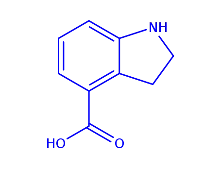 Molecular Structure of 175647-03-7 (2,3-DIHYDRO-1H-INDOLE-4-CARBOXYLIC ACID)