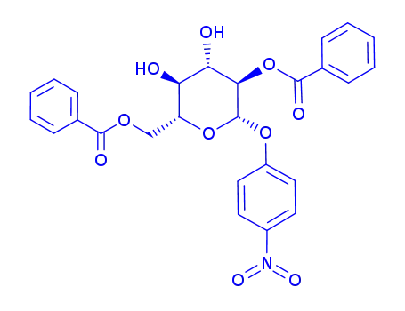 Molecular Structure of 135216-30-7 (4-Nitrophenyl2,6-di-O-benzoyl-a-D-galactopyranoside)