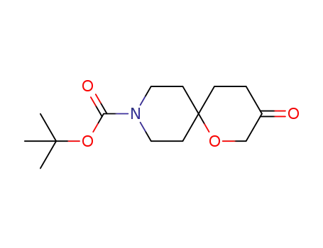 Molecular Structure of 1346229-46-6 (tert-butyl 3-oxo-1-oxa-9-azaspiro[5.5]undecane-9-carboxylate)