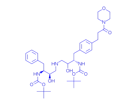 tert-butyl [(2S,3R)-4-{[(2R,3S)-3-[(tert-butoxycarbonyl)amino]-2-hydroxy-4-{4-[3-(morpholin-4-yl)-3-oxopropyl]phenyl}butyl]amino}-3-hydroxy-1-phenylbutan-2-yl]carbamate