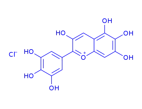 6-Hydroxydelphinidin chloride