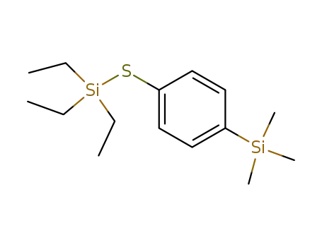 Molecular Structure of 30718-25-3 (p-Trimethylsilyl-S-(triaethylsilyl)benzolthiol)