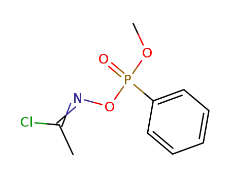 Molecular Structure of 135289-97-3 (N-(methoxy-phenyl-phosphoryl)oxyacetimidoyl chloride)