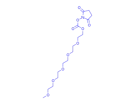 Molecular Structure of 1058691-00-1 (14-methoxy-3,6,9,12-tetraoxa tetradecanyl N-succinimidyl carbonate)