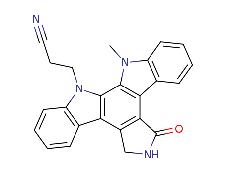 Go 6976;5,6,7,13-Tetrahydro-13-Methyl-5-oxo-12H-indolo[2,3-a]pyrrolo[3,4-c]carbazole-12-propanenitrile