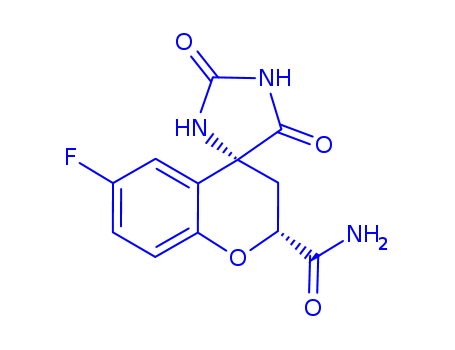 (2S,4S)-6-FLUORO-2',5'-DIOXOSPIRO[CHROMAN-4,4'-IMIDAZOLIDINE]-2-CARBOXAMIDE  CAS NO.136087-85-9
