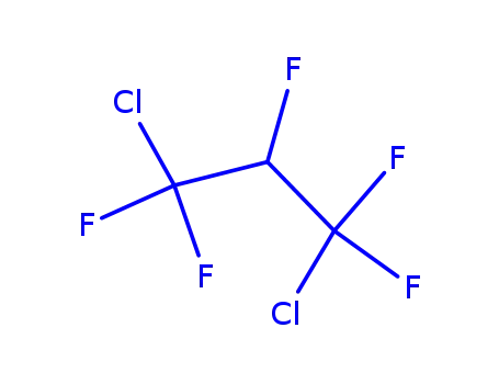 Molecular Structure of 136013-79-1 (1,3-dichloro-1,1,2,3,3-pentafluoro-propane)