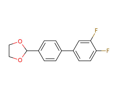 Molecular Structure of 135862-44-1 (2-(3',4'-difluoro-4-biphenylyl)dioxolane)