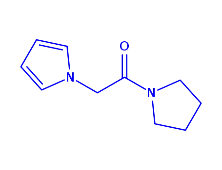 Molecular Structure of 18049-66-6 (1-[2-oxo-2-(1-pyrrolidinyl)ethyl]-1H-pyrrole)