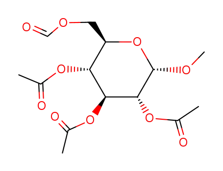 methyl 2,3,4-tri-O-acetyl-6-O-formyl-α-D-glucopyranoside