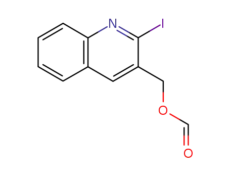 2-iodo-3-(hydroxymethyl)quinoline formate ester
