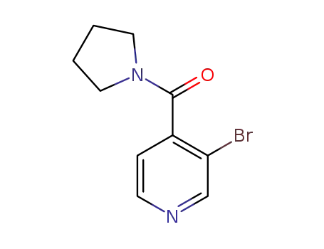 Molecular Structure of 1357094-61-1 ((3-bromopyridin-4-yl)(pyrrolidin-1-yl)methanone)