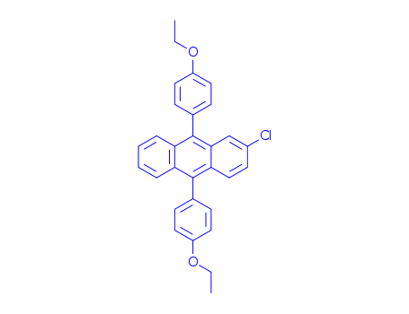 Anthracene,2-chloro-9,10-bis(4-ethoxyphenyl)- cas  135965-21-8