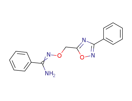Molecular Structure of 139698-04-7 (Benzenecarboximidamide, N-[(3-phenyl-1,2,4-oxadiazol-5-yl)methoxy]-)