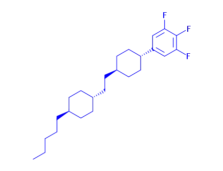 Molecular Structure of 137529-56-7 (1,2,3-trifluoro-5-{4-[2-(4-pentylcyclohexyl)ethyl]cyclohexyl}benzene)