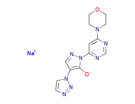sodium 1-[6-(morpholin-4-yl)pyrimidin-4-yl]-4-(1H-1,2,3-triazol-1-yl)-1H-pyrazol-5-olate