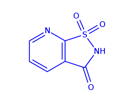 Molecular Structure of 138417-40-0 (Isothiazolo[5,4-b]pyridin-3(2H)-one, 1,1-dioxide)